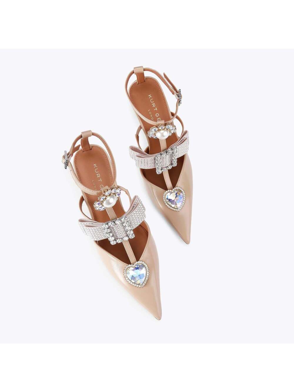 Kurt Geiger Bow Point Gladiator Court Blush EU 37 / US 6.5